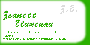 zsanett blumenau business card